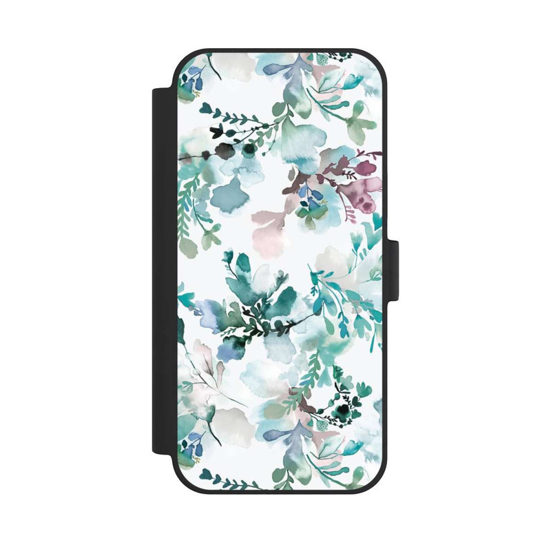 iPhone 15 Plus NIVOflip Zarte Herbstblumen Eukalyptus