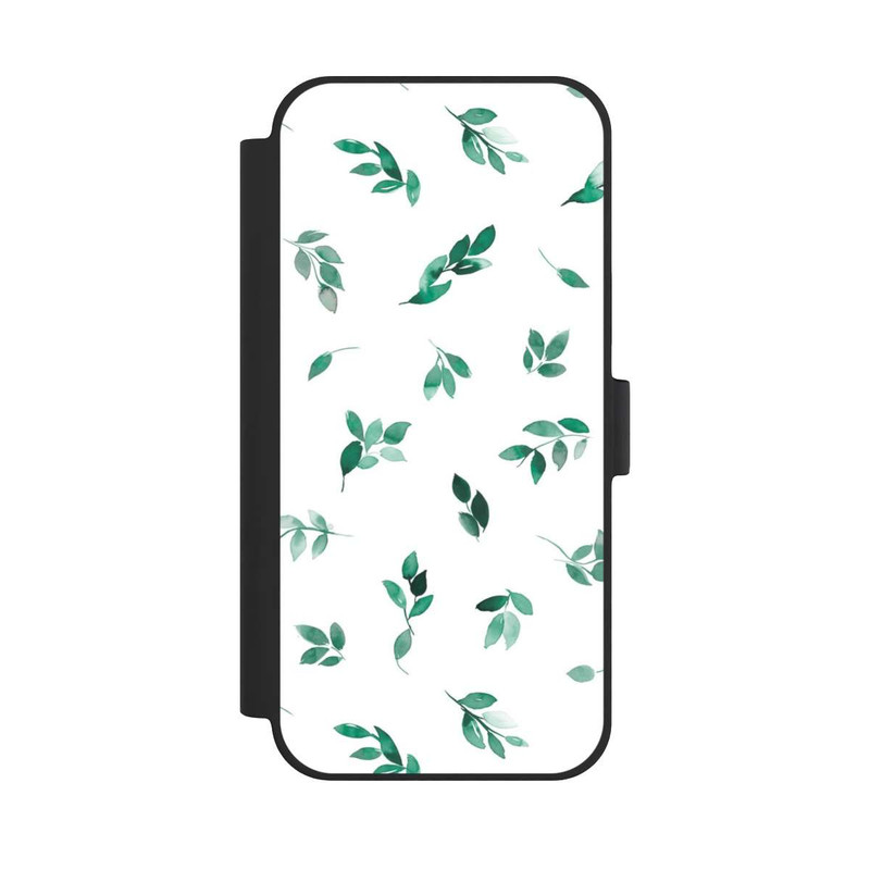 iPhone 15 Plus NIVOflip Fall Leaves Green Eucalyptus