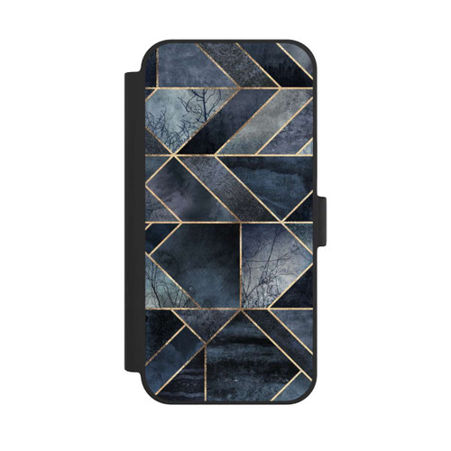 Apple iPhone 15 Plus NIVOflip Abstraktes Natur-Dunkelblau