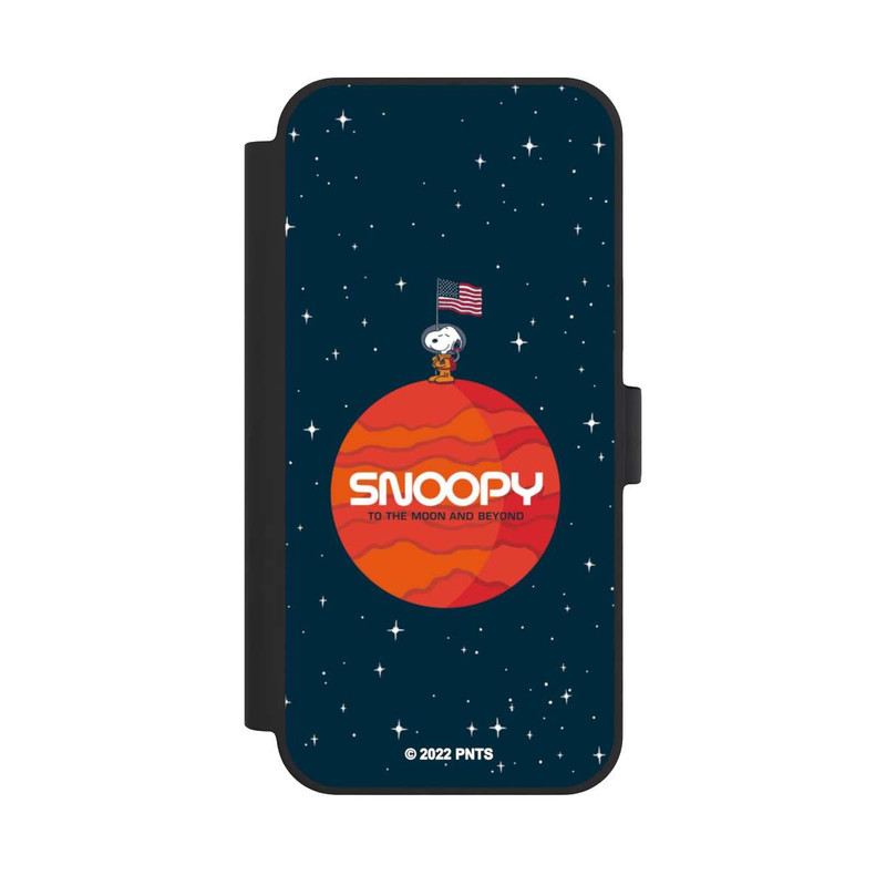 iPhone 15 Plus NIVOflip Snoopy Voyageur de l'espace Orange