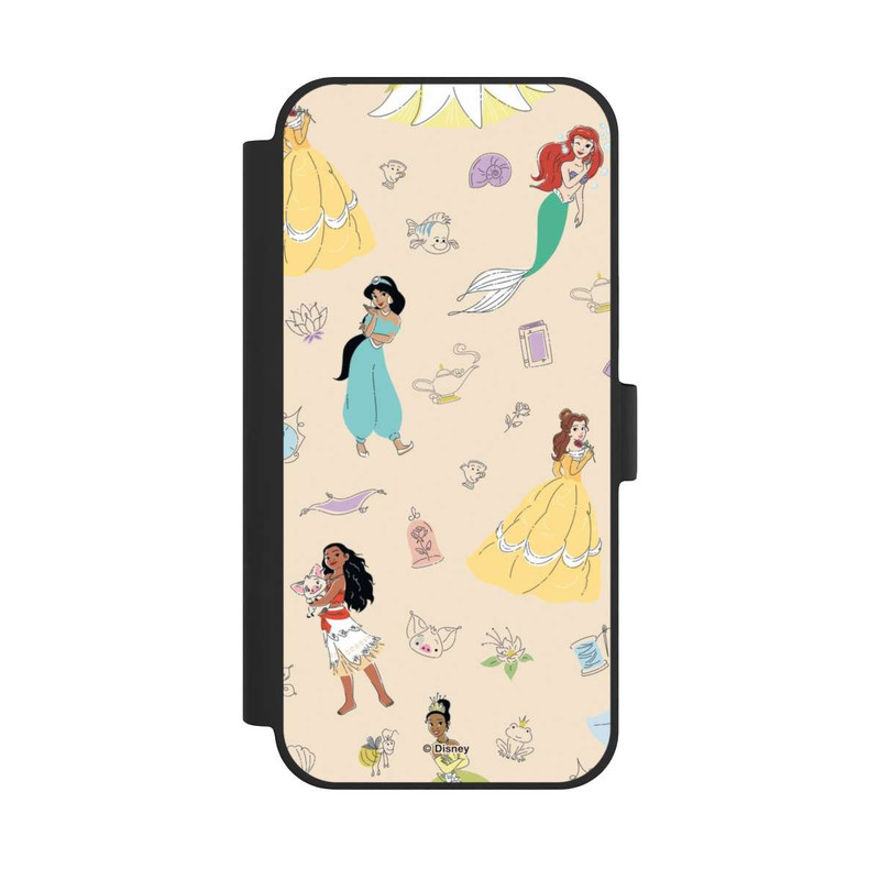 iPhone 15 Plus NIVOflip Princess Pattern Beige Disney Princess