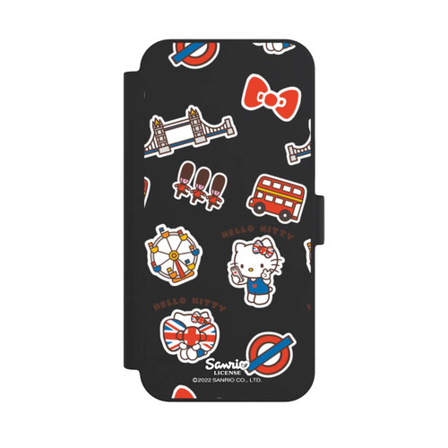 Apple iPhone 15 Plus NIVOflip Hello Kitty Londoner Abzeichen Transparent