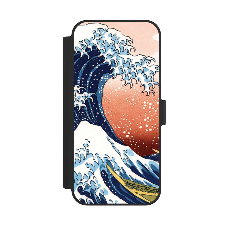 iPhone 15 Plus NIVOflip La Grande Vague de Kanagawa Rouge