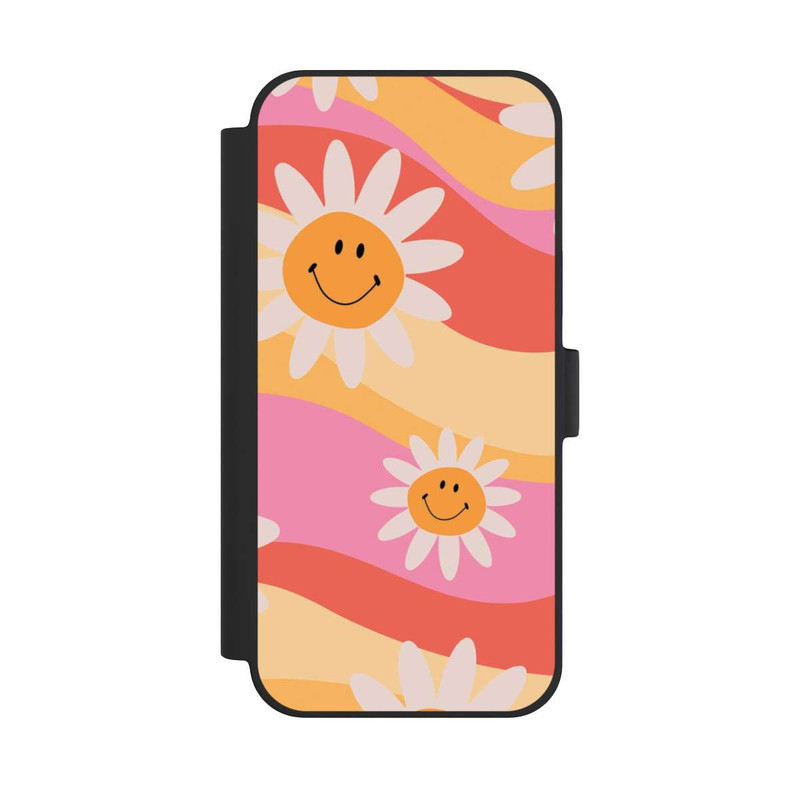 iPhone 15 Plus NIVOflip Retro Smiles Orange Colorful