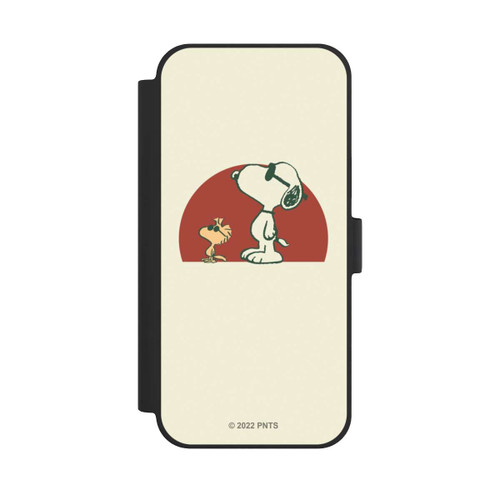 Apple iPhone 15 Plus NIVOflip Snoopy Woodstock weit draußen