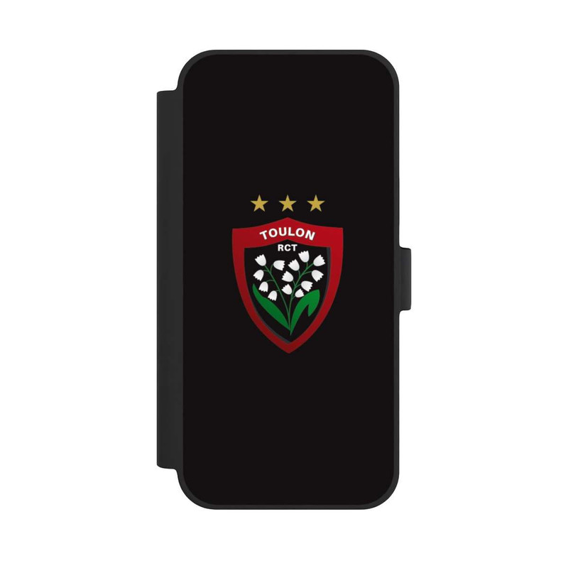 iPhone 15 Plus NIVOflip RC Toulonnais Logo Schwarz