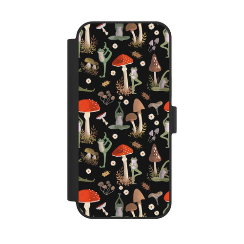 Apple iPhone 15 Plus NIVOflip Yoga-Frösche mit Pilzen