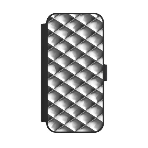 Apple iPhone 15 Plus NIVOflip Glamour Silver Squares