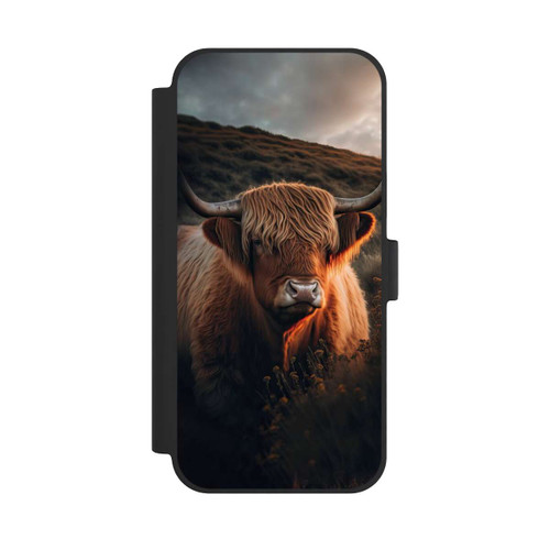 Apple iPhone 15 Plus NIVOflip Vache Highland avec de grandes cornes avec IA
