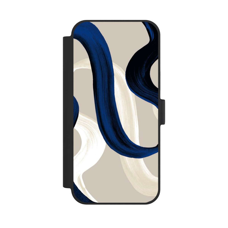 iPhone 15 Plus NIVOflip Abstrakte Pinselstriche 80