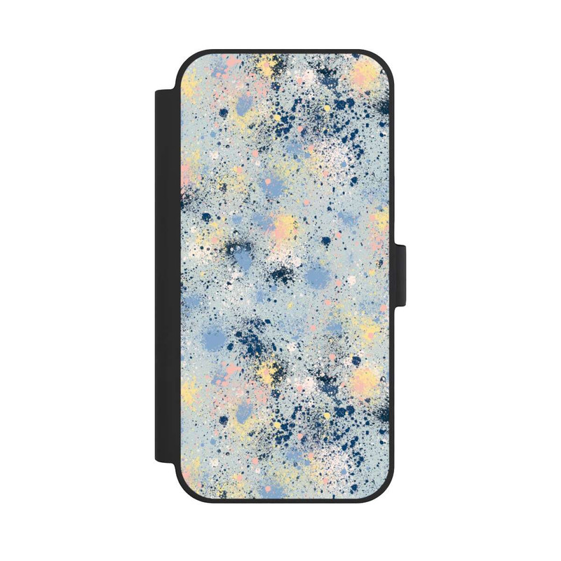 iPhone 15 Plus NIVOflip Ink Dripping Dust Texture Blue