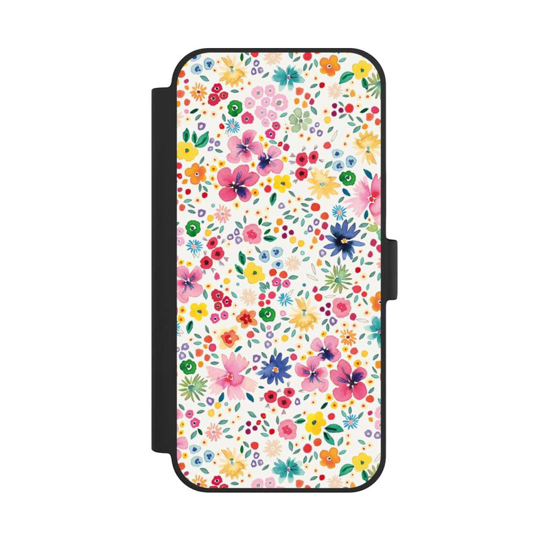 iPhone 15 Plus NIVOflip Millefleurs Pink Spring Garden
