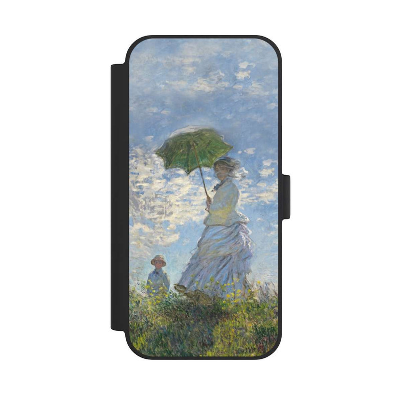 iPhone 15 Plus NIVOflip Frau mit Sonnenschirm - Monet