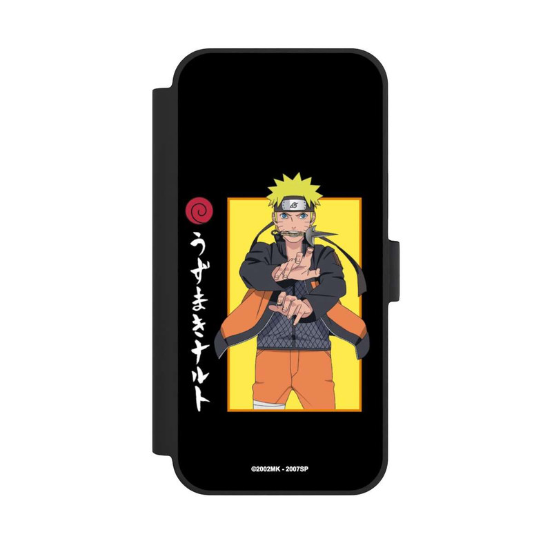 iPhone 15 Plus NIVOflip Naruto Kampfposition Schwarz