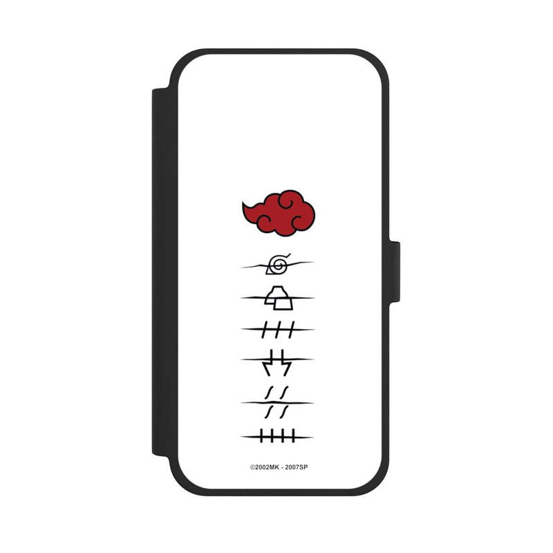 iPhone 15 Plus NIVOflip Akatsuki member symbols white