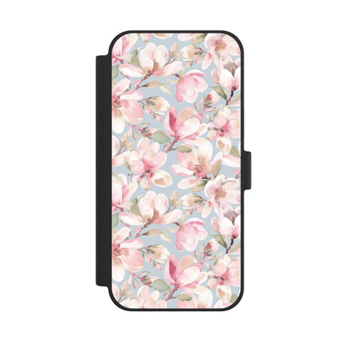 Apple iPhone 15 Plus NIVOflip Magnolien Blumen Pastellrosa
