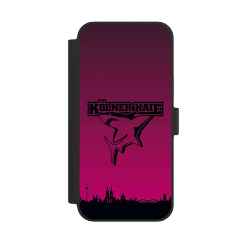 Apple iPhone 15 Plus NIVOflip Kölner Haie Skyline Pink