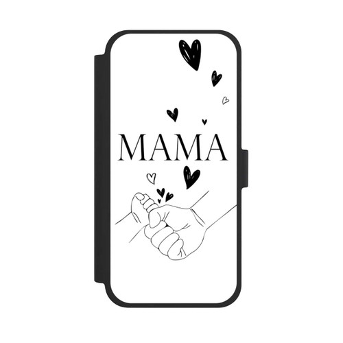 Apple iPhone 15 Plus NIVOflip Mothers Day Line Art Hands Black and White