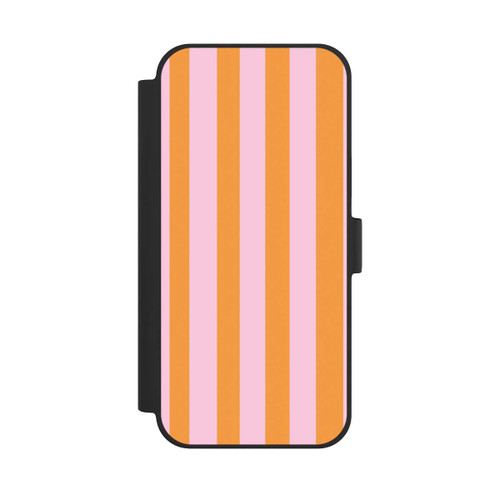 Apple iPhone 15 Plus NIVOflip Orange And Pink Stripes