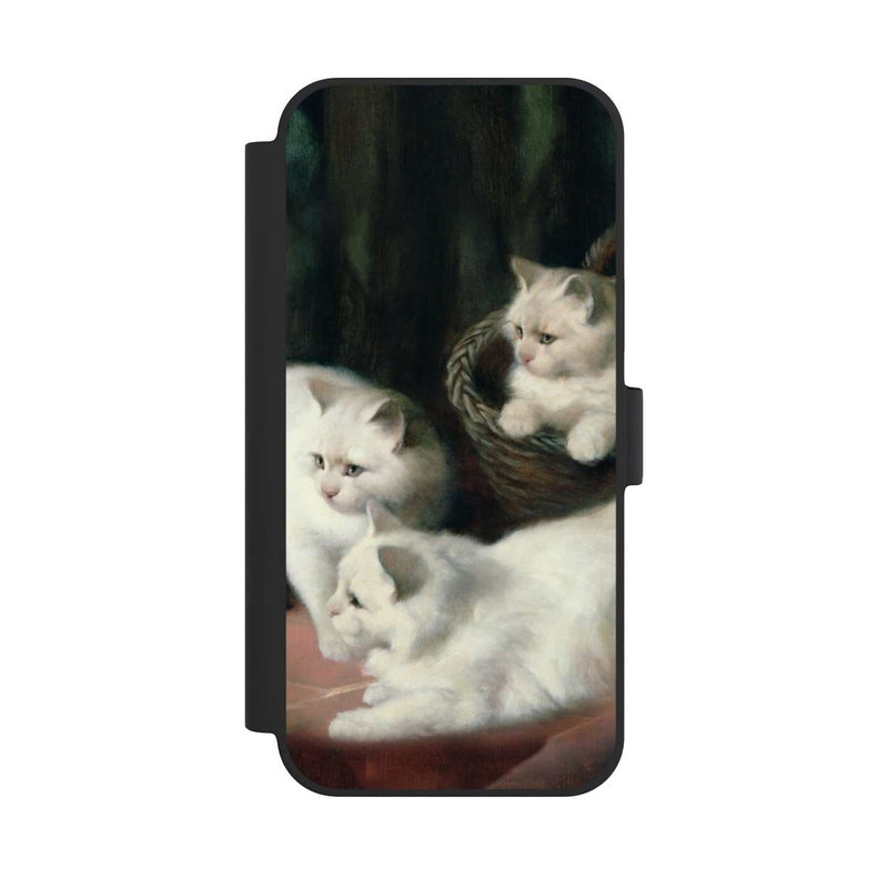 iPhone 15 Plus NIVOflip Three White Angora Kittens