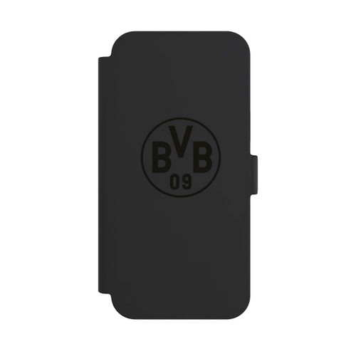 Apple iPhone 15 Plus NIVOflip BVB Logo Schwarz Transparent