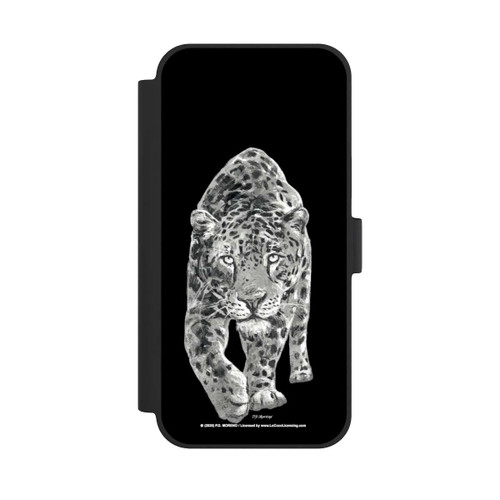 Apple iPhone 15 Plus NIVOflip Leopard Schwarz