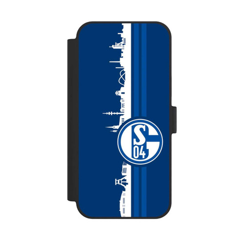 Apple iPhone 15 Plus NIVOflip Schalke 04 Skyline Blau