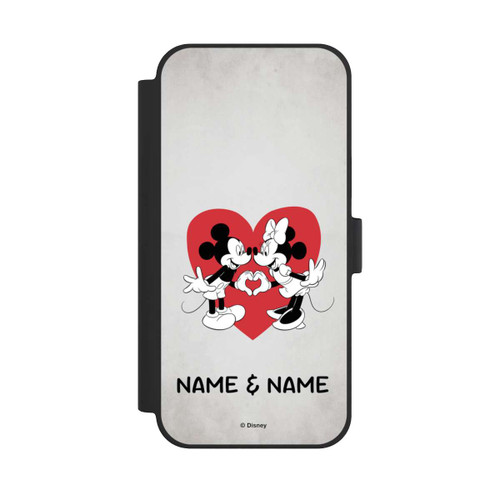 Apple iPhone 15 Plus NIVOflip Minnie und Micky Personalisierbar