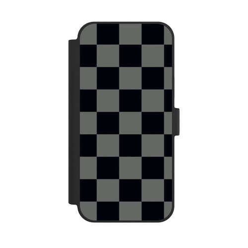 Apple iPhone 15 Plus NIVOflip Schachbrett Schwarz Grau