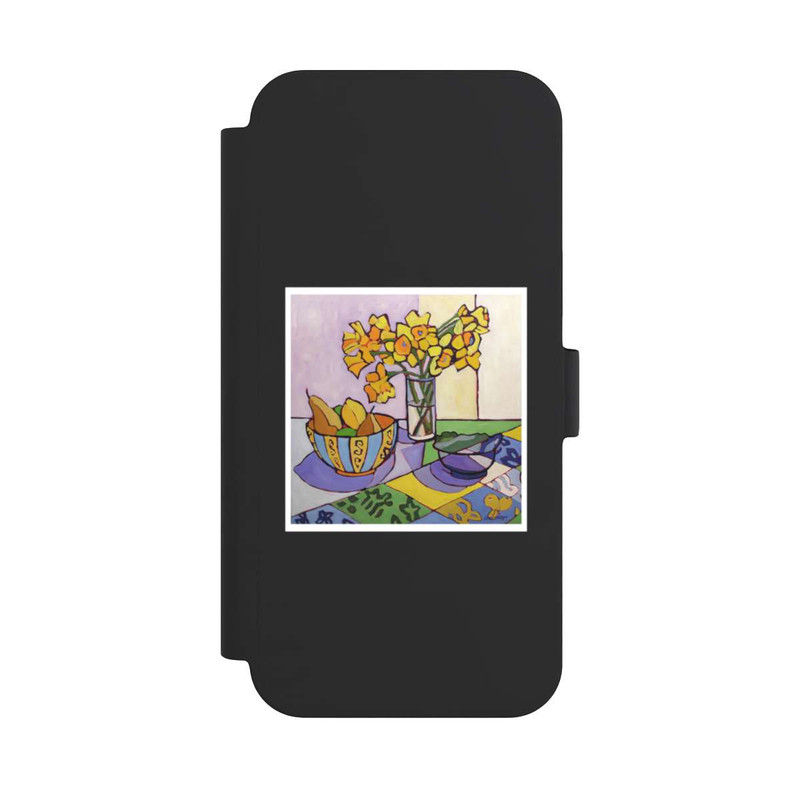 iPhone 15 Plus NIVOflip Daffodil Patchwork, 2023, by Catherine J Martzloff