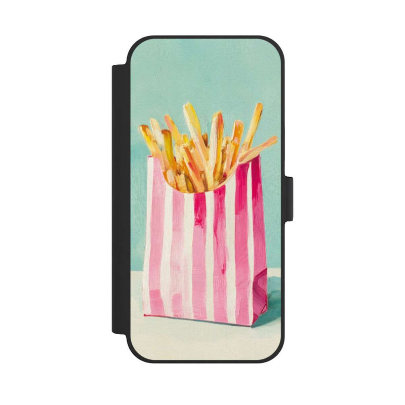 iPhone 15 Plus NIVOflip Retro Fries Blue Watercolor