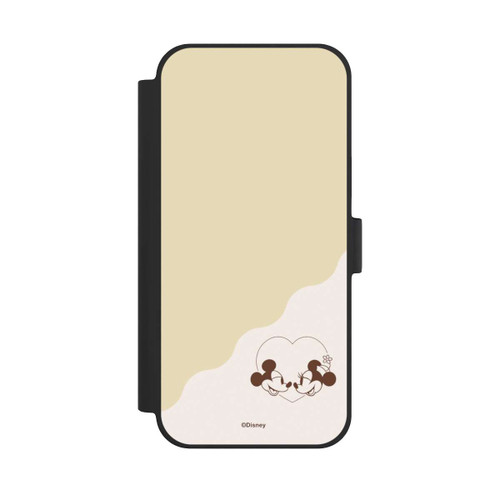 Apple iPhone 15 Plus NIVOflip Mickey and Minnie Love Heart Beige