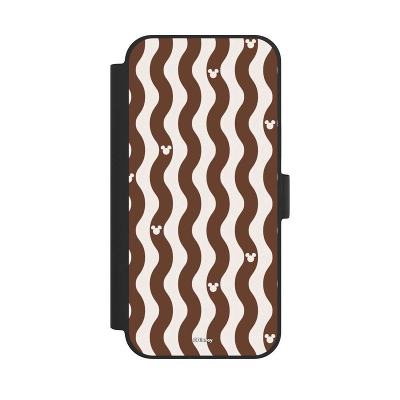 iPhone 15 Plus NIVOflip Micky Muster Braune Wellen