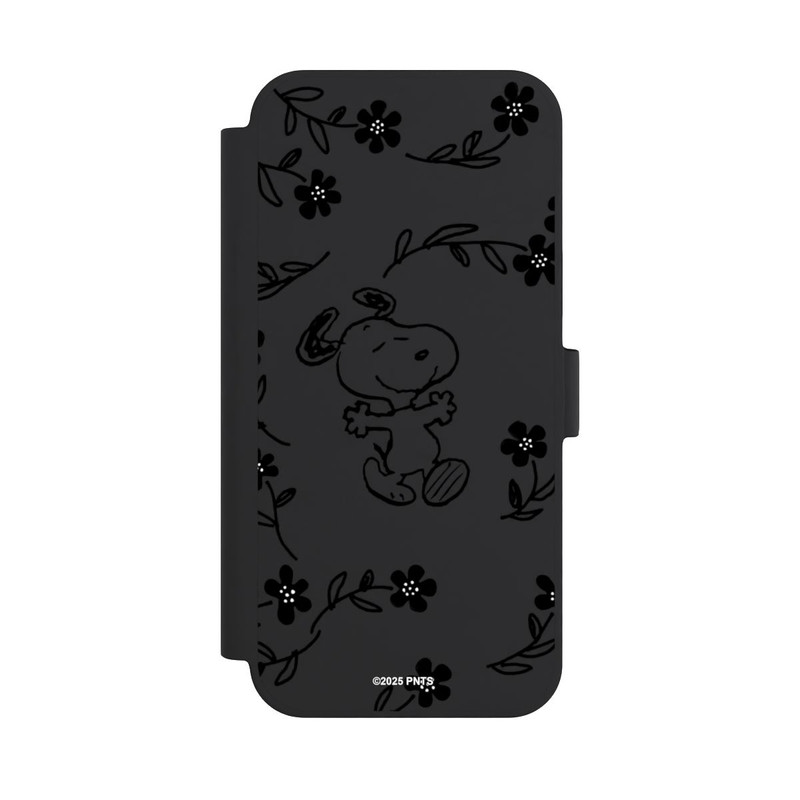 iPhone 15 Plus NIVOflip Snoopy und Flowers Transparent