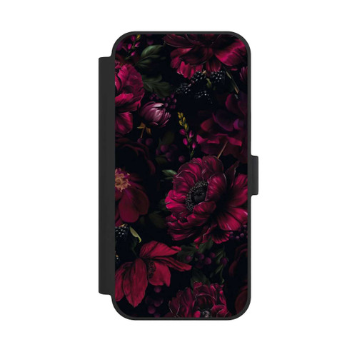 Apple iPhone 15 Plus NIVOflip Dunkle Rote Blumen Liebe