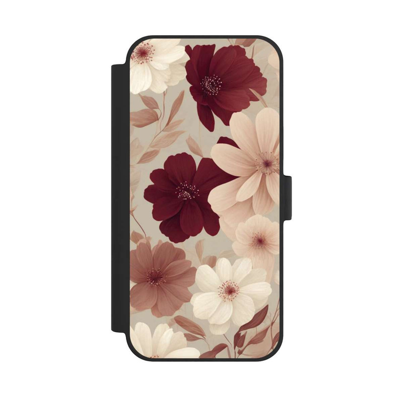 iPhone 15 Plus NIVOflip Romantische Pastellblumen mit KI