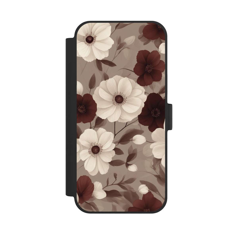 iPhone 15 Plus NIVOflip Negative Flower Bordeaux White with AI