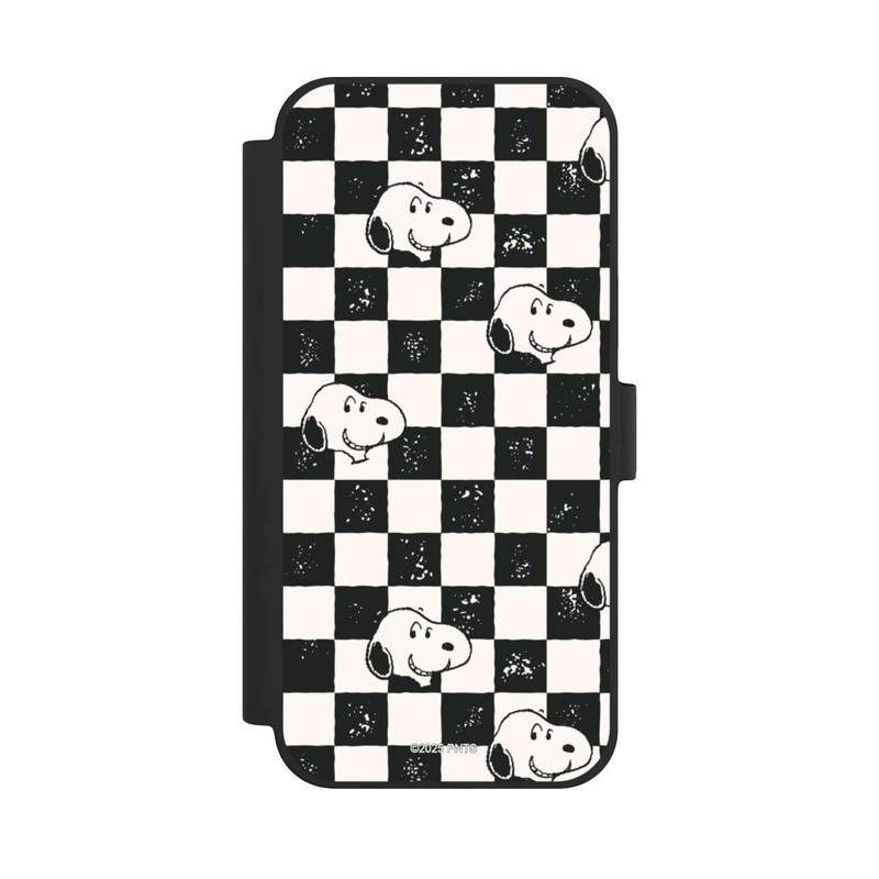 iPhone 15 Plus NIVOflip Snoopy Heads Checked Pattern