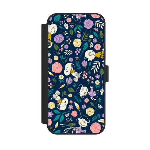 Apple iPhone 15 Plus NIVOflip Peanuts Dark Flower Pattern