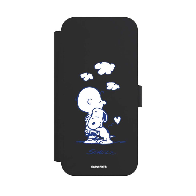 iPhone 15 Plus NIVOflip Peanuts Charlie Brown Snoopy Hug Transparent