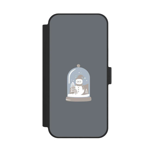 Apple iPhone 15 Plus NIVOflip Minimalist Snow Globe with Snowman