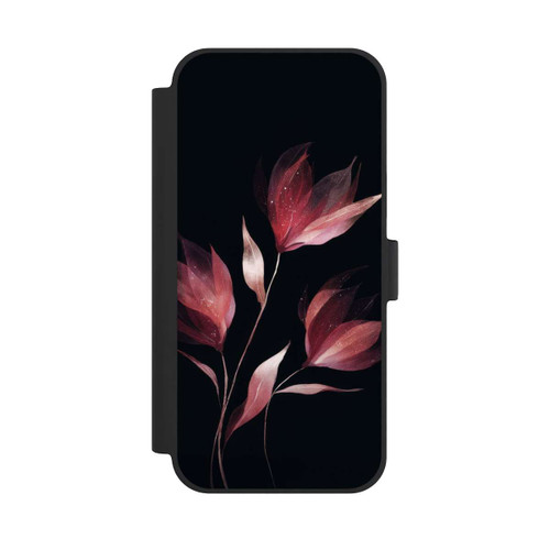 Apple iPhone 15 Plus NIVOflip Burgunderrote Blume Negativ