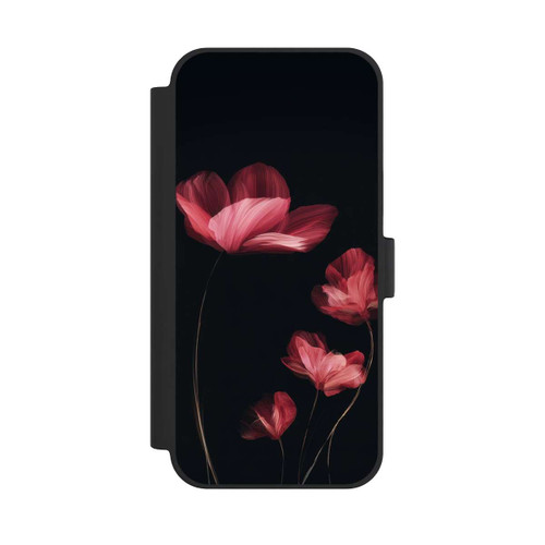 Apple iPhone 15 Plus NIVOflip Burgunder Blüten schwarz