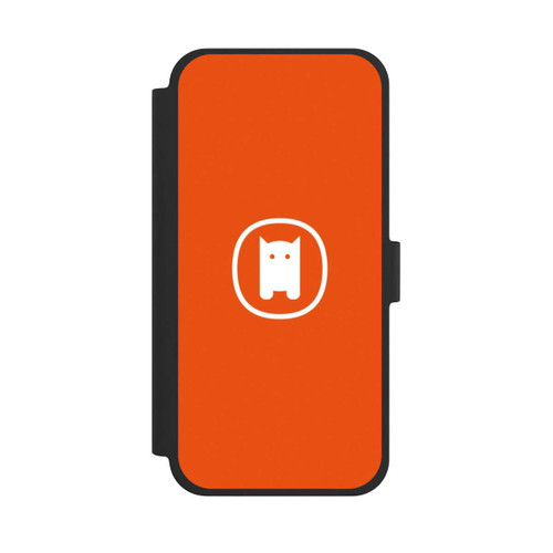 Apple iPhone 15 Plus NIVOflip Nivocase Logo Orange