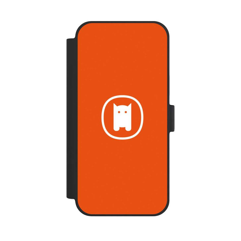 iPhone 15 Plus NIVOflip Nivocase Logo Orange