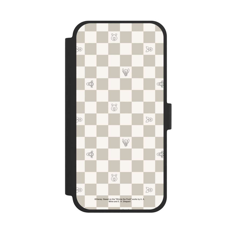 iPhone 15 Plus NIVOflip Winnie l'Ourson Beige à Carreaux