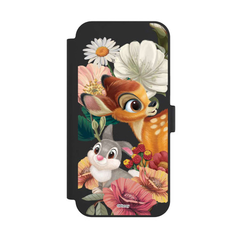 Apple iPhone 15 Plus NIVOflip Bambi und Klopfer Blumen Transparent