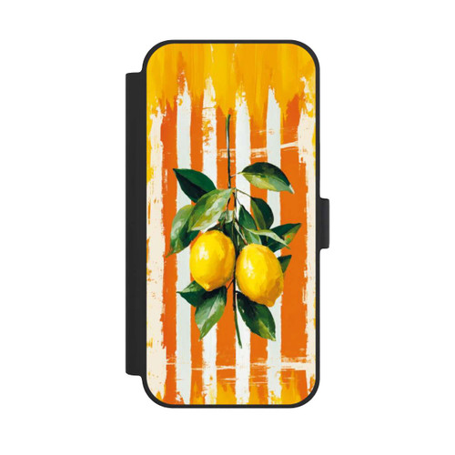 Apple iPhone 15 Plus NIVOflip Summer Lemons on Stripes with AI