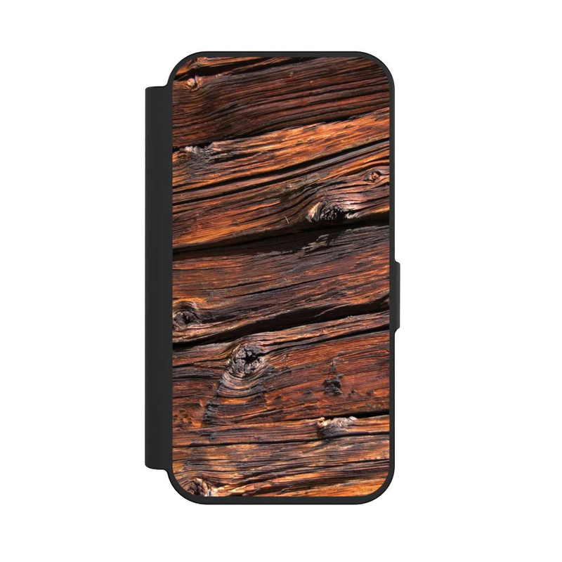 iPhone 15 Pro NIVOflip Effritement Planche en Bois