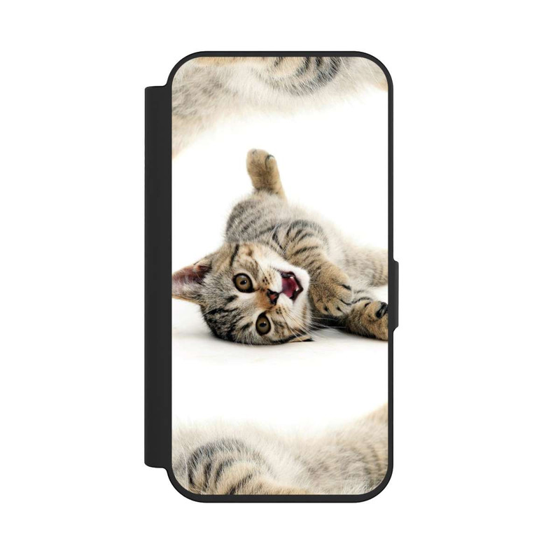 iPhone 15 Pro NIVOflip Sich wälzende Katze